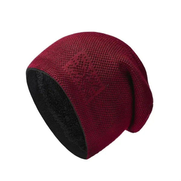 Fleece-lined Knitted Hat