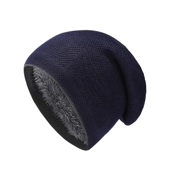 Fleece-lined Knitted Hat
