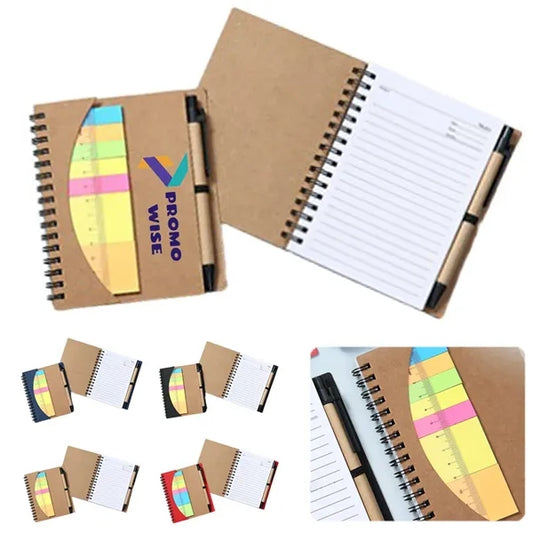 Tearable Sticky Note Paper Combination With Pen Insert