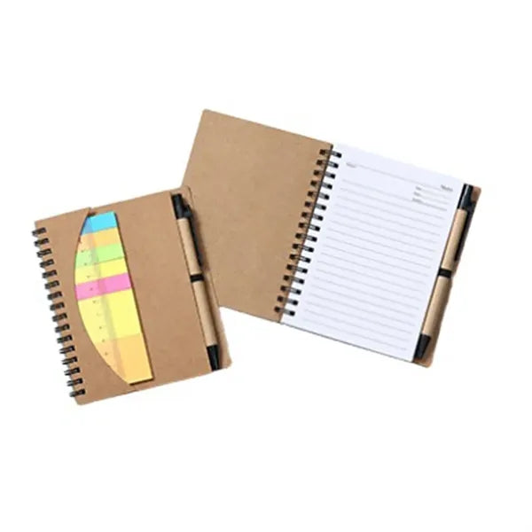 Tearable Sticky Note Paper Combination With Pen Insert