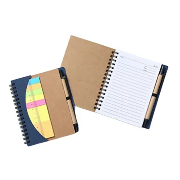 Tearable Sticky Note Paper Combination With Pen Insert