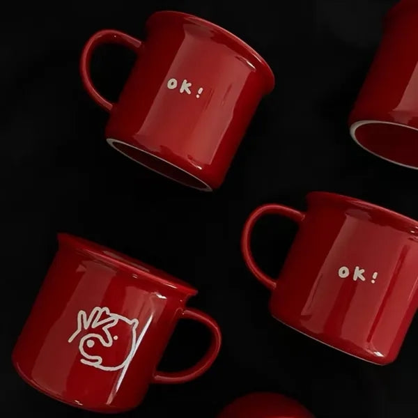 10oz camping office customizable ceramic campfire coffee mug