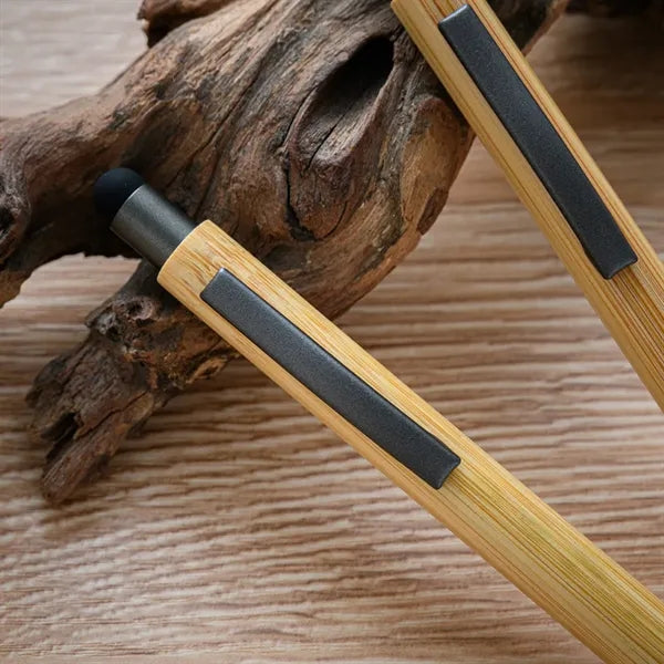 Touch Screen Natural Bamboo Retractable Ballpoint Pen