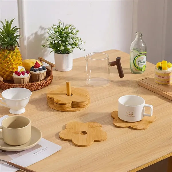 Flower-shaped Bamboo Heat Insulation Mat