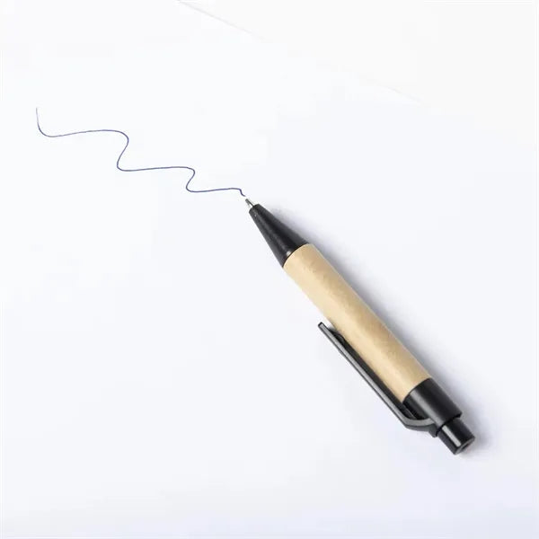 Mini Environmentally Friendly Kraft Paper Tube Ballpoint Pen
