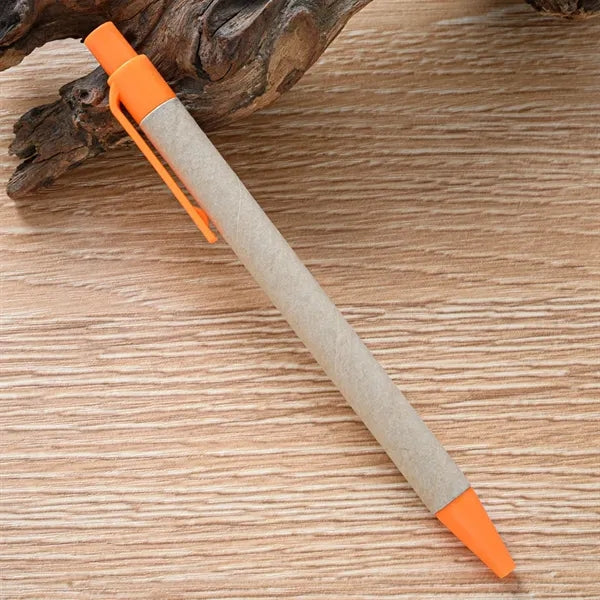 Eco-Friendly Click Plastic Paper Tube Ballpoint Pen