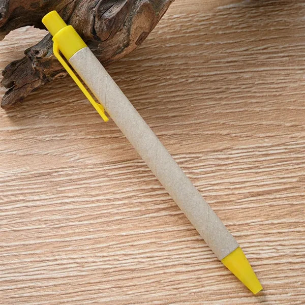 Eco-Friendly Click Plastic Paper Tube Ballpoint Pen