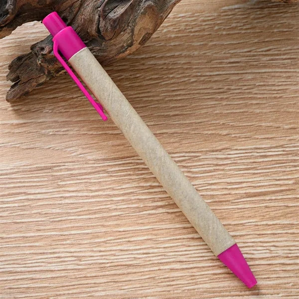 Eco-Friendly Click Plastic Paper Tube Ballpoint Pen