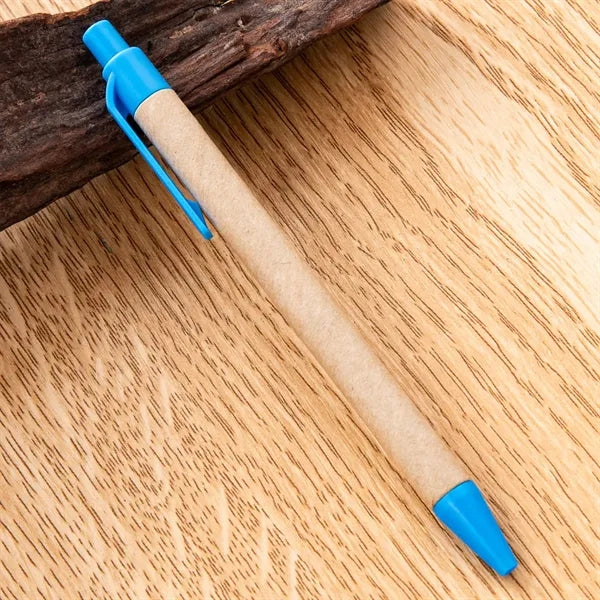 Eco-Friendly Click Plastic Paper Tube Ballpoint Pen