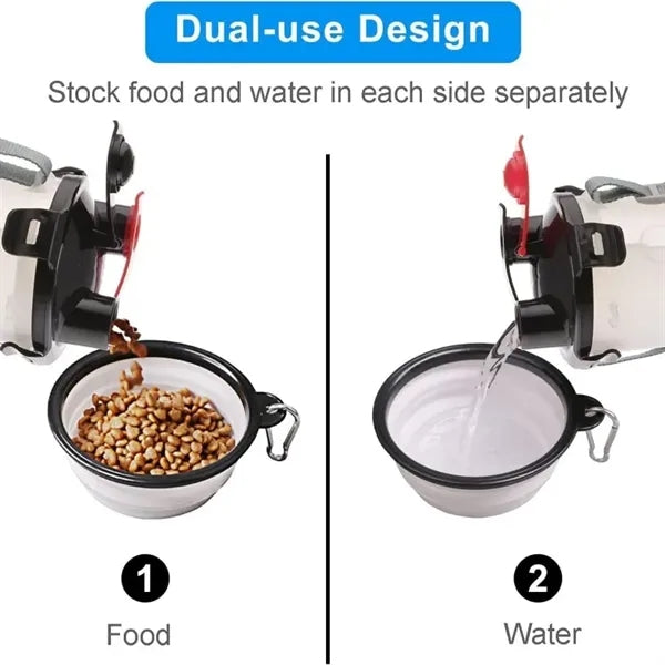 Dog Travel Water Bottle Collapsible Bowls