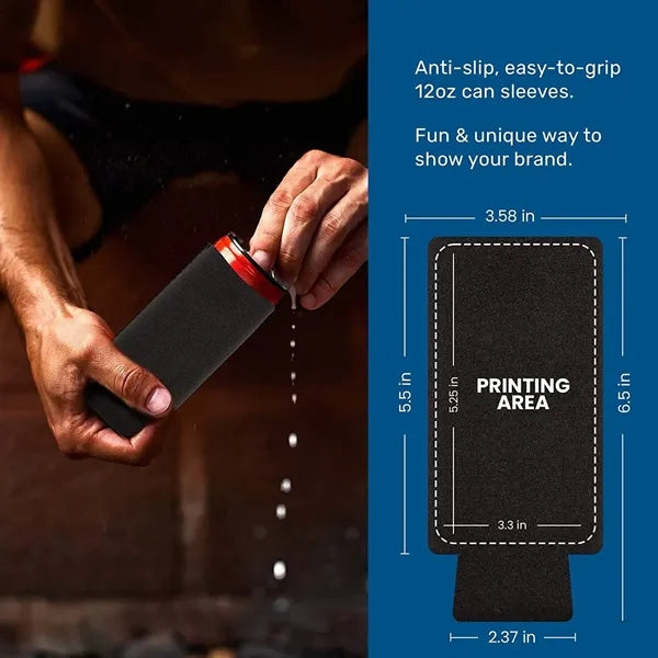Magnetic Can Cooler Ultra Slim 12oz For Holidays