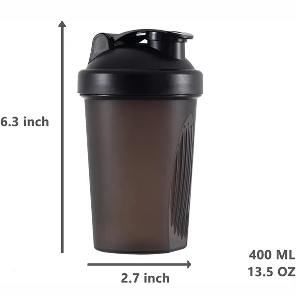 13oz Portable Protein Powder Shaker Bottle