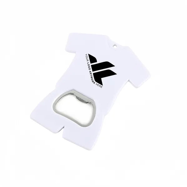 Jersey-shaped beer bottle opener