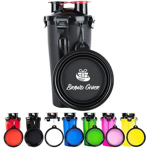 Dog Travel Water Bottle Collapsible Bowl