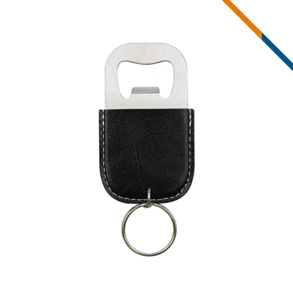 ClixKey PU Leather Keychain Bottle Opener