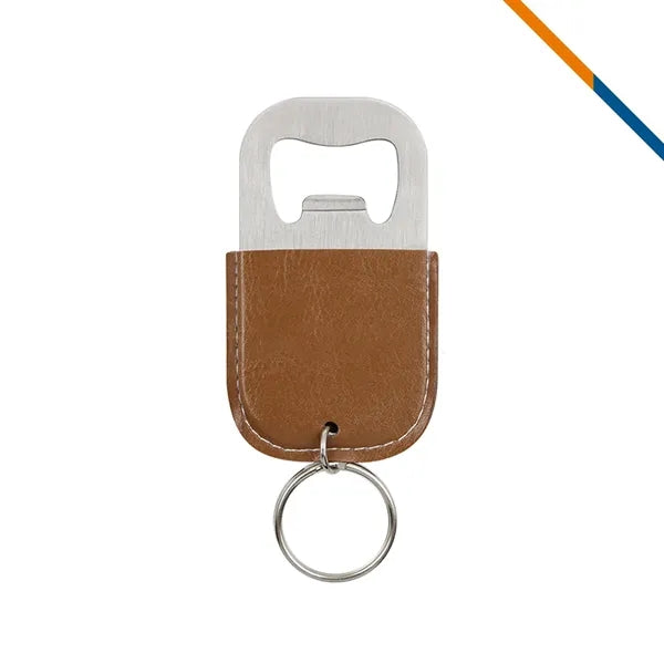 ClixKey PU Leather Keychain Bottle Opener