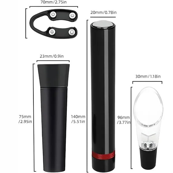 Air Pressure Pump Wine Bottle Opener Set