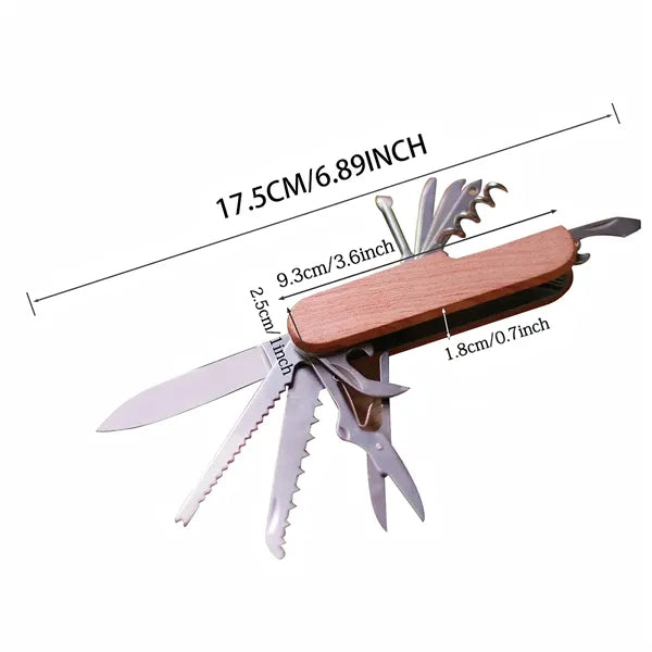 Multi-tool Wooden Corkscrew Wine Opener