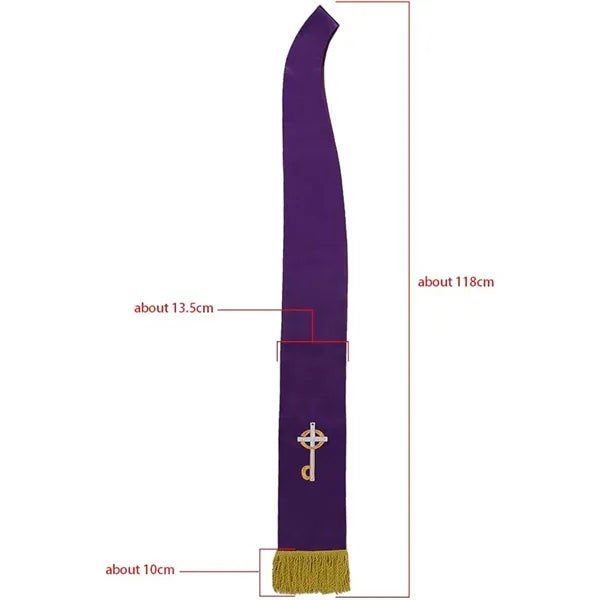 Church Clergy Pastor Cross Stole