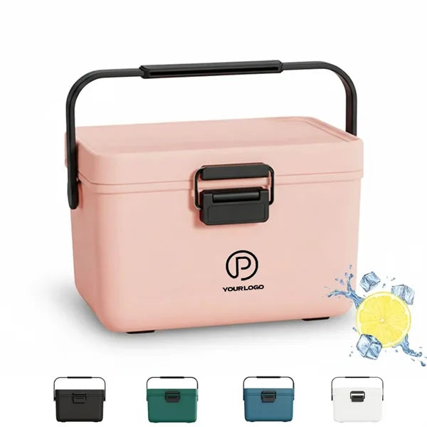 4 qt portable insulated ice retention cooler with handles