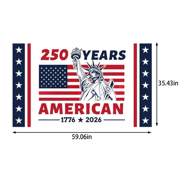 Yard party decor custom star stripe 250 years America flag