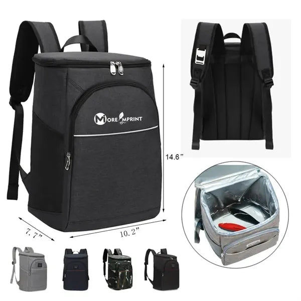 Insulated Cooler Backpack 25L Leakproof Outdoor Carry Bag