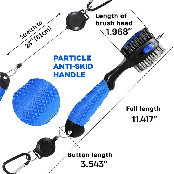 3 in 1 Golf Club Brush Cleaner