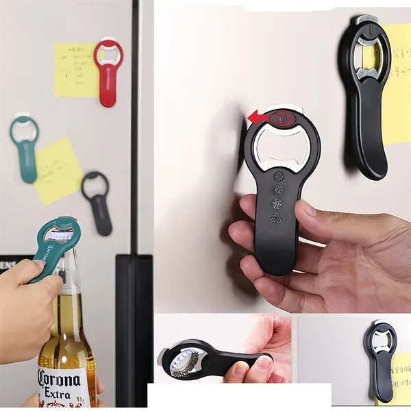 2 in 1 Magnetic Beer Bottle Opener with Cap Catcher
