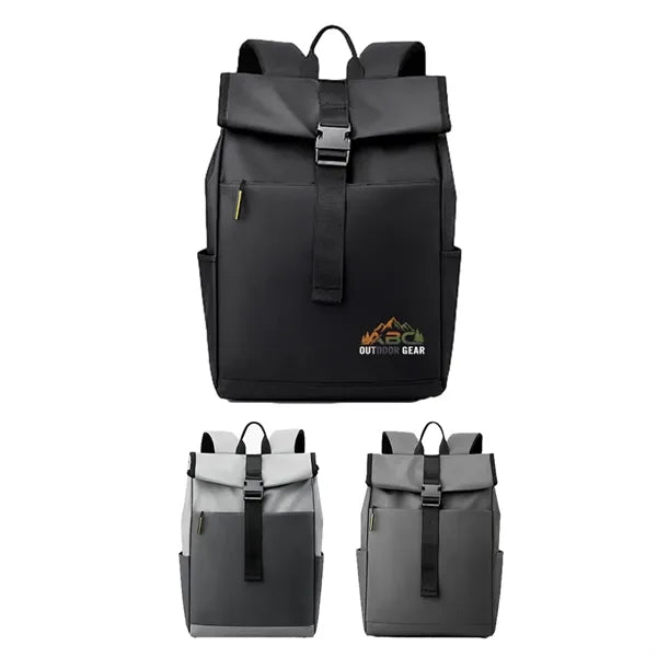 Water-Resistant Multi-Access Roll-Top Backpack