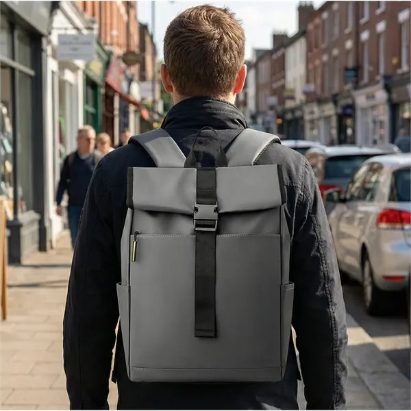Water-Resistant Multi-Access Roll-Top Backpack
