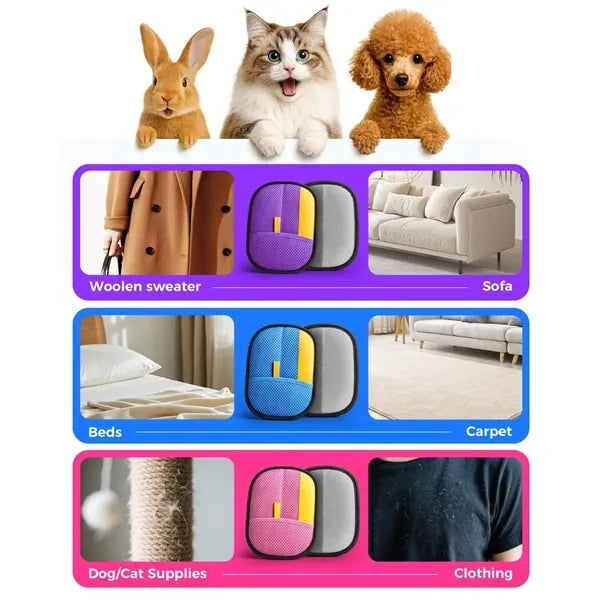 Electrostatic Pet Hair Cleaning Gloves Large Power