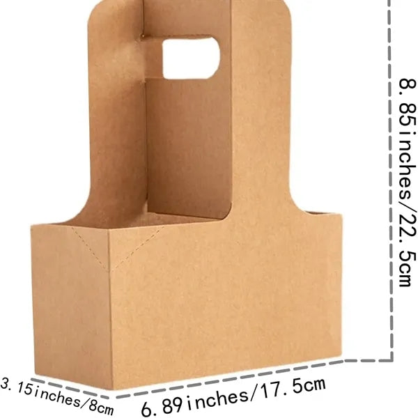 Kraft Paper Flower Gift Wrap Handle Bouquet Bag