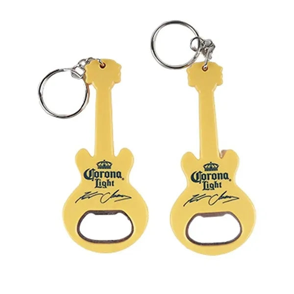 Guitar Shaped Bottle Opener Keychain