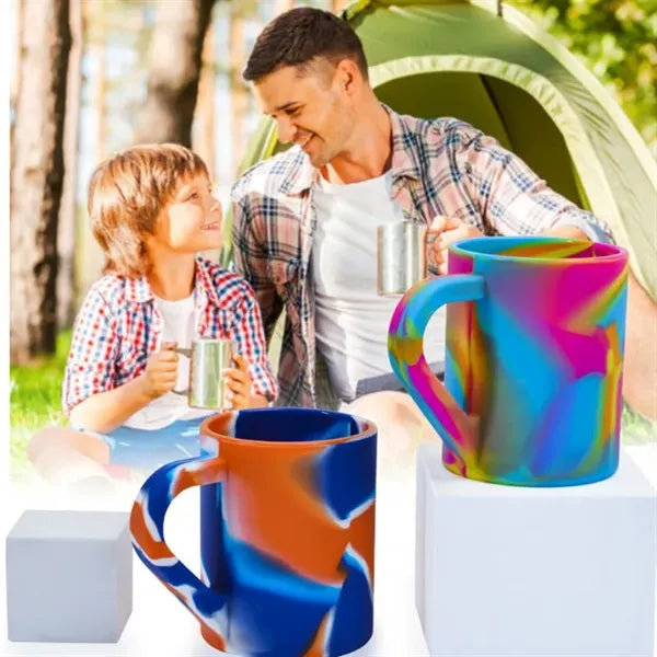 12.8oz Silicone Coffee Mug Cup Unbreakable