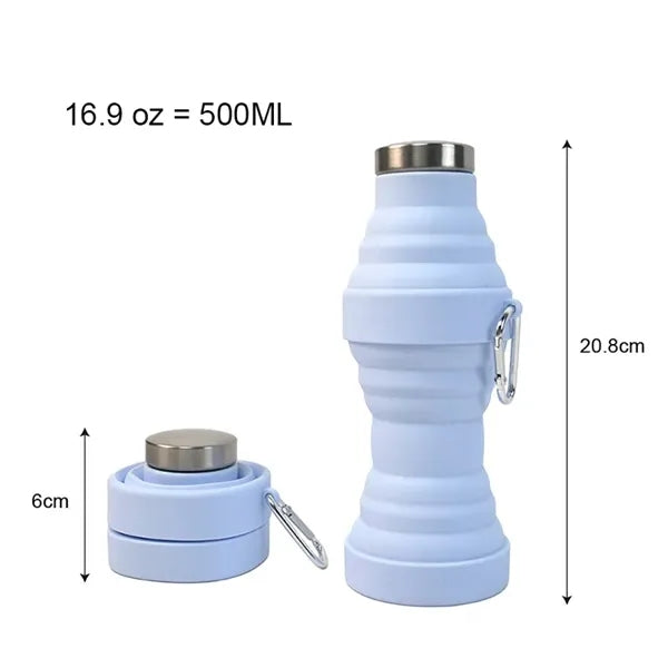 16.9 oz Collapsible Water Bottle with Mountaineering Buckle