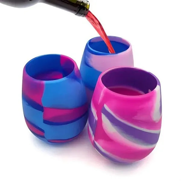 13 oz Silicone Wine Glasses Shatterproof Cup for Cocktails