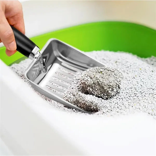 Stainless Steel Cat Litter Scoop with Easy Handle