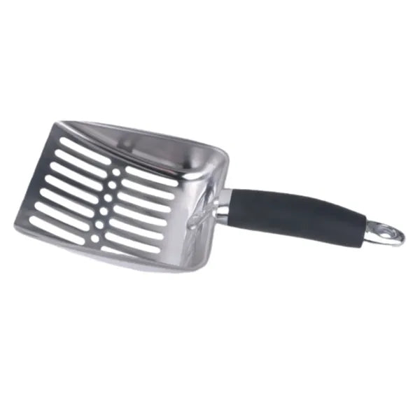 Stainless Steel Cat Litter Scoop with Easy Handle