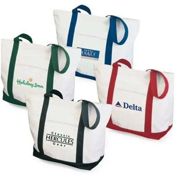 Large-capacity Structured Tote Bag/Two tone canvas bag