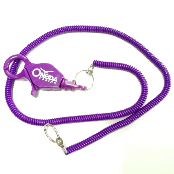 Lobster Claw Bungee Cord/Anti-Lost Spring Coil Cord Keychain