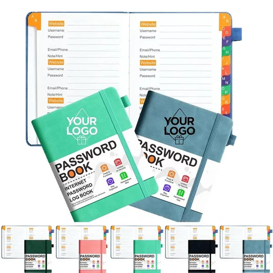 B6 Password Book with A-Z Tabs for Information Organization
