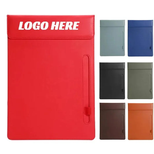 Executive A4 Leather Clipboard With Pen Slot