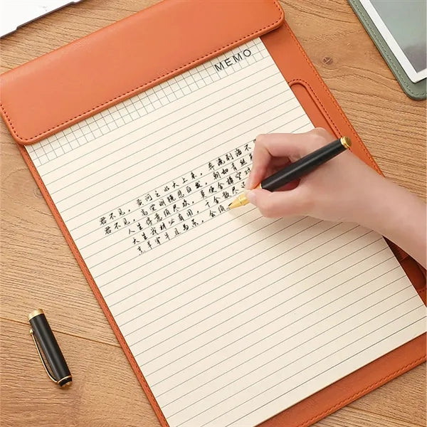 Executive A4 Leather Clipboard With Pen Slot
