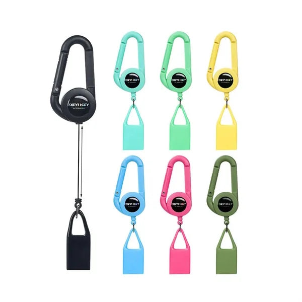 Retractable Badge Holder With Carabiner design