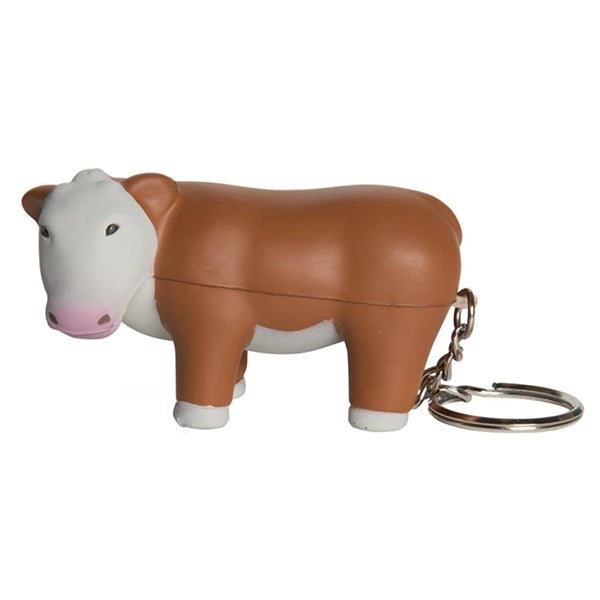Cow Shaped Keyring Stress Reliever