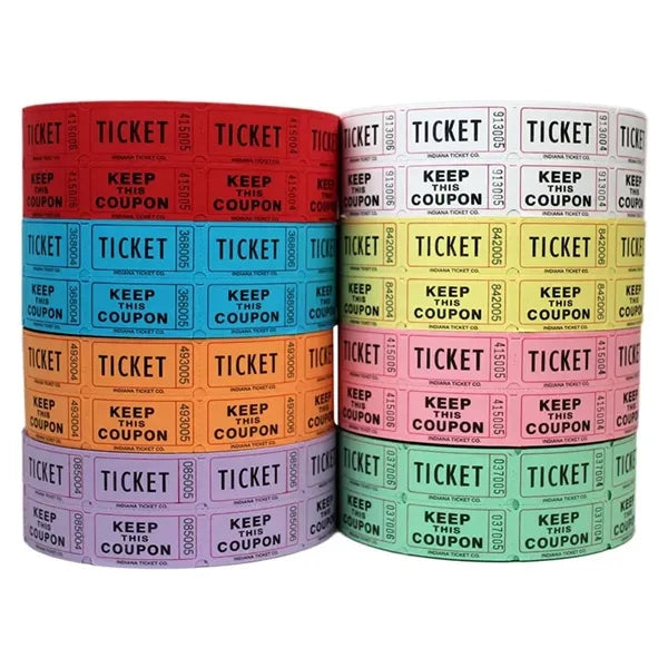 Raffle Tickets Double Roll
