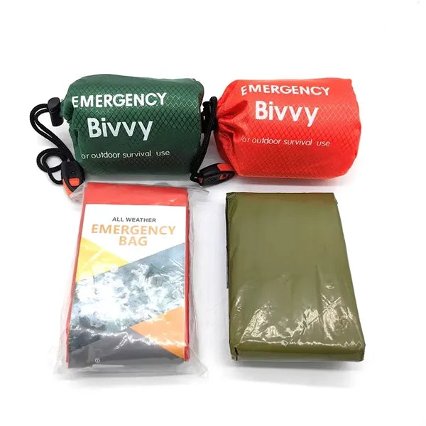 Outdoor Emergency Sleeping Bag with Whistle