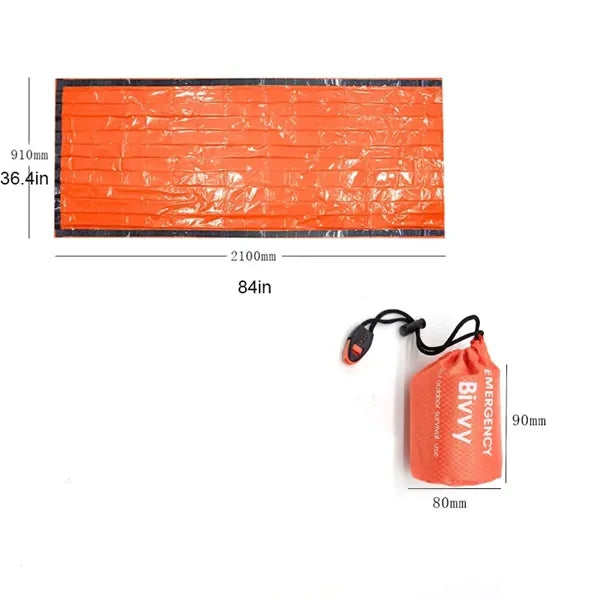 Outdoor Emergency Sleeping Bag with Whistle