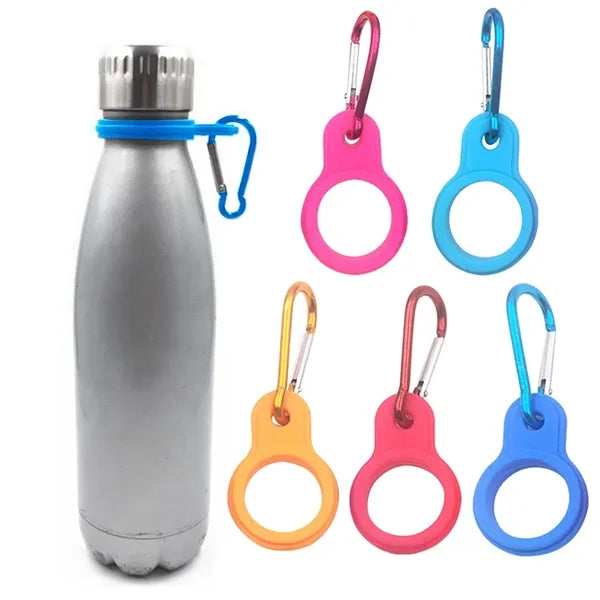 Silicone Water Bottle Buckle with Carabiner Clip