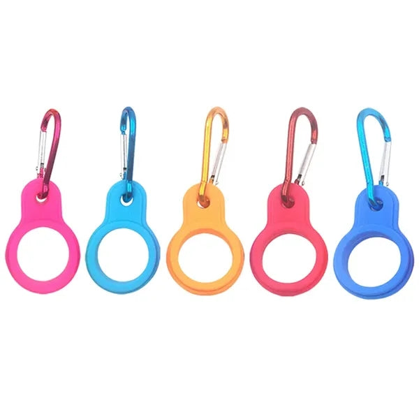 Silicone Water Bottle Buckle with Carabiner Clip